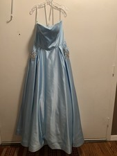 Sherri Hill Light Blue Ball Gown Prom Dress