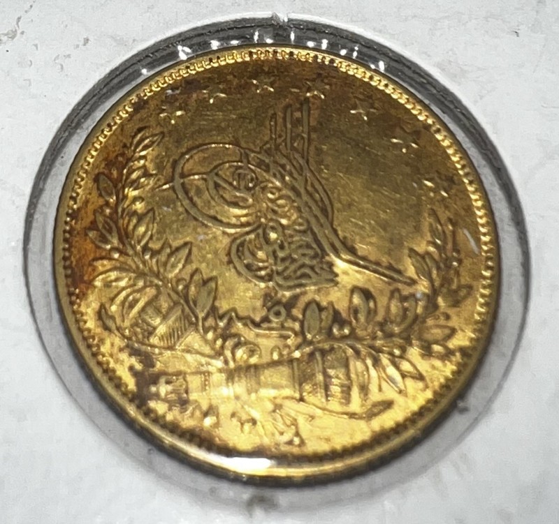 Ottoman Empire 100 Kurush 1861 22KT Solid Gold - 0.917gm
