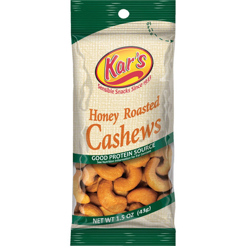 Kar's 1.5 Oz. Honey Cashew Nuts 120829 Pack of 12 Kar's 120829 077034012316