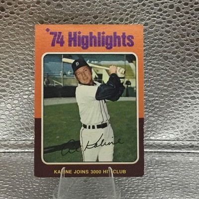 1975 Topps - '74 Highlights Al Kaline #4 (Follow Me For More Great Listings)