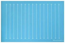 30708 1 Parallel Lines Stencil, Template, Free Motion Quilting, Long-Arm