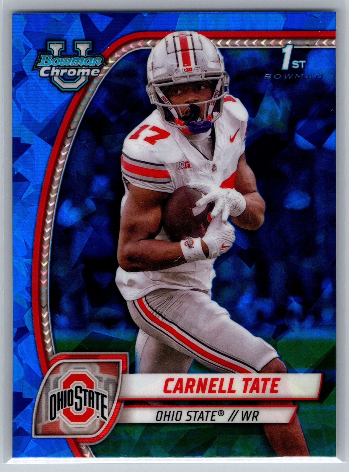 2024 Bowman University Chrome Sapphire Carnell Tate #39 Ohio State