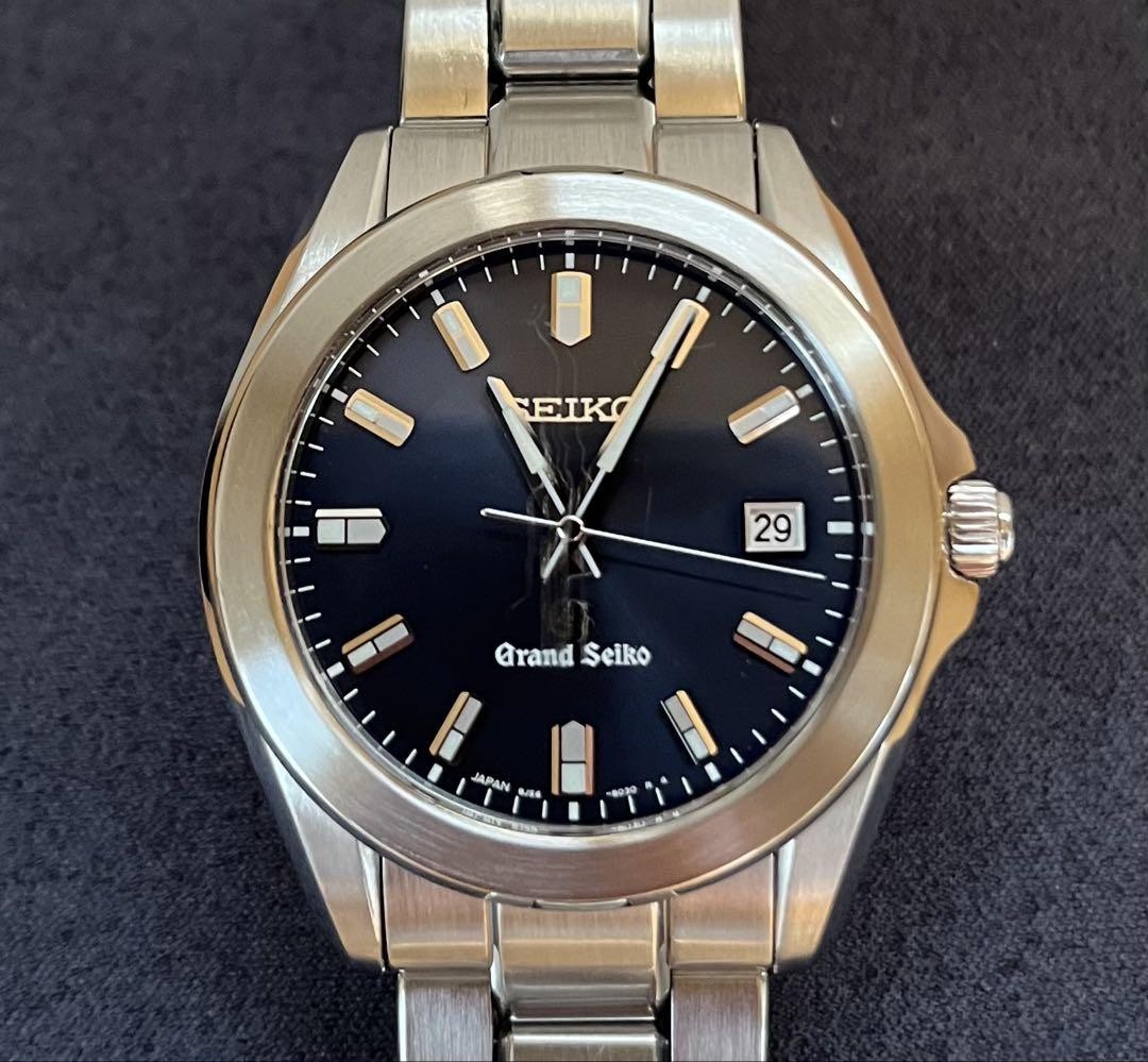 Grand Seiko SBGF021 Quartz Black Dial 38mm Sapphire Men's Watch