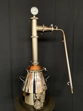 Pot Still - Entry Level 8 gallon 3 inch stainless steel fractionating column