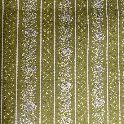 Vintage York Olive Green Floral Wallpaper | 2 Full Rolls | Cottagecore Retro