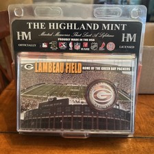 Highland Mint Lambeau Field Green Bay Packers Silver Commemorative Coin 1921