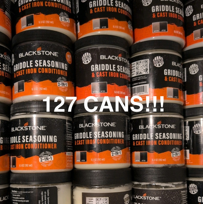 Blackstone Griddle Seasoning & Conditioner 6.5oz - 127 Cans Bulk Purchase