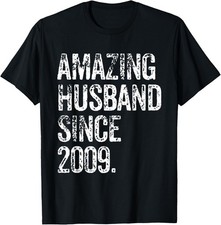 Amazing Husband 2009 10 Years Wedding Anniversary Shirt