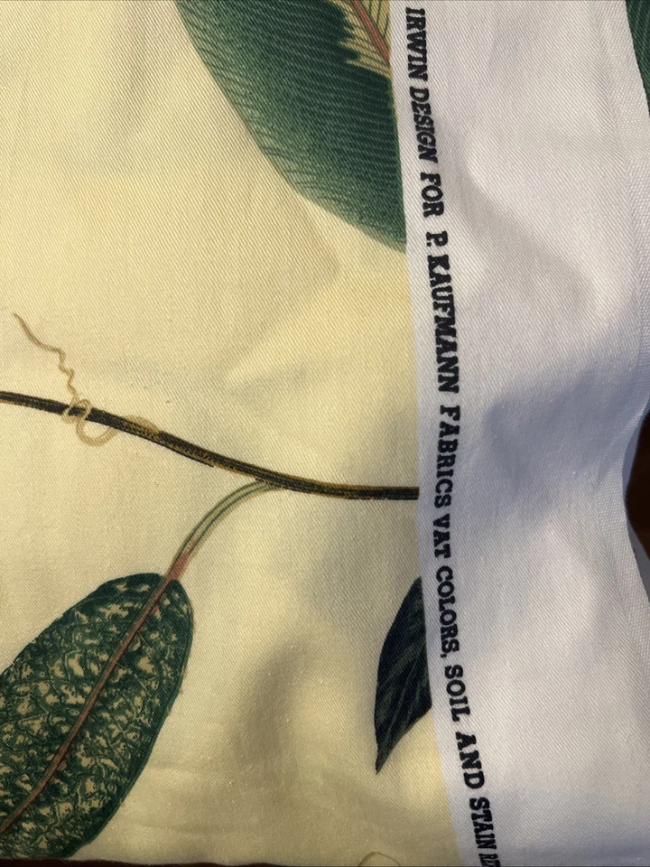 P Kaufmann Lydia Irwin Yellow Fabric Outdoor  Print Stain Guard Cotton 6+ Yd ## - Image 3 of 4