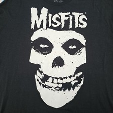 Misfits Men's Black Skull Logo T-shirt Size 3XL