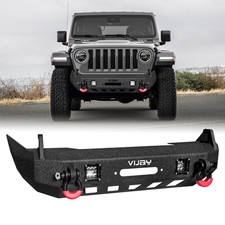 Vijay For 07-25 Jeep Wrangler Jljkgladiator Jt Stubby Front Bumper W D-rings