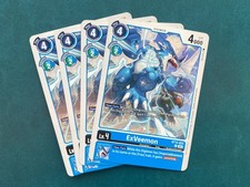 ExVeemon BT12-022 Playset NYCC 2023 Demo Deck Digimon Card Game x4