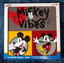 Disney's Mickey Mouse Vibes Canvas Wall Art 3-piece Set by Idea Nuova