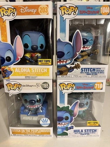 Funko Pop! Vinyl: Disney Stitch Lot Of 4