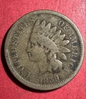 1859 US Indian Head Cent! Copper Nickel Variety! 1st Year Issue! Good! US Coin!