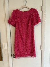 Eliza J Hot Pink Dress, Floral Lace, Formal Dress, Shift Dress