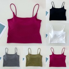 Hohl Rückenfrei Top Medium Stretch Einfarbig Muster Basic Design Bequem Stoff