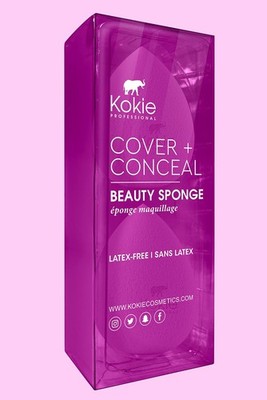 Kokie Cover + Conceal Beauty Sponge 2-PIECE 1 Count (Pack of 2), Light Purple