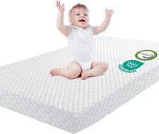 Pack and Play Mattress, 38x26 Pack N Play Mattress Pad with Breathable Jacqua...