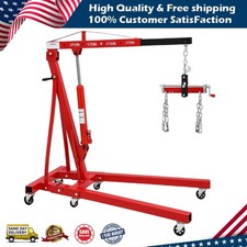 2 Ton Folding Engine Hoist With Lever Cherry Picker Shop Crane Hoist Lift 4400lb 2 Ton Folding Engine Hoist With Lever Cherry Picker Shop Crane Hoist Lift 4400lb