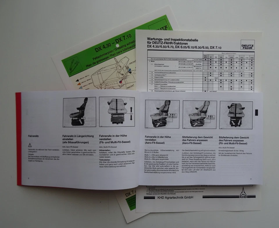 Betriebsanleitung Deutz DX 4.30 4.50 4.70 6.05 6.10 6.30 6.50 + Wartungsplan - Bild 2 von 4