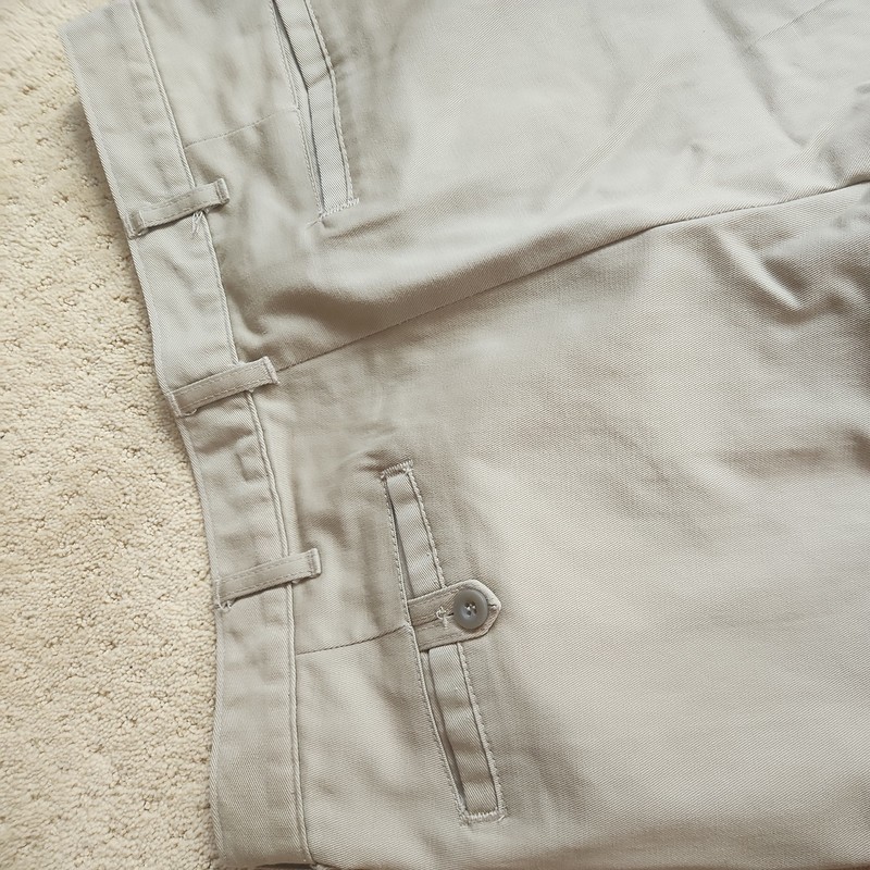 Steeple Chase Khaki Men's 33x32 100% Cotton Pants Pleated (i