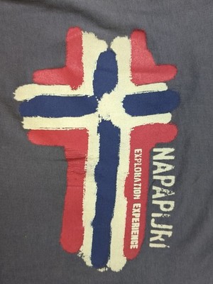 NAPAPIJRI Exploration Experience T-shirt Gray Men's Large Long Sleeve