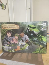 JitteryGit Dinosaur Racing Track Slot Car Learning Toys Gift Glow In The Dark