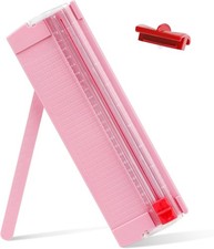 Sleek Portable Paper Trimmer - Safe Mini Cutter for Scrapbooking DIY Projects
