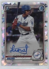 2020 Bowman Chrome Prospects Atomic Refractor 75/100 Leonel Valera Auto 01wt