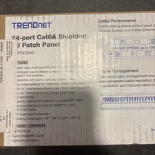 TRENDnet TC-P24C6AS Patch Panel Cat6A Ethernet Cabling