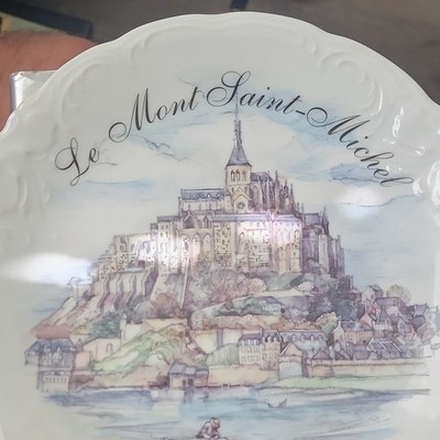 NEM France Hand Painted Porcelain Collector Plate Le Mont Saint-Michel