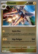 Vikavolt #026/084 ME05: Carta Pokémon Nero Pece Non Comune,Reverse Holo