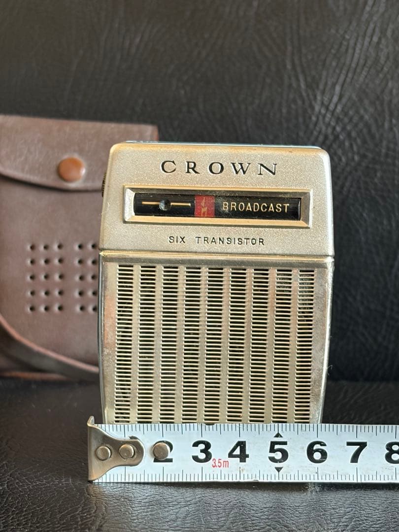 Vintage Crown 6 Transistor Radio 1950s Rare Sky Blue Made in Japan