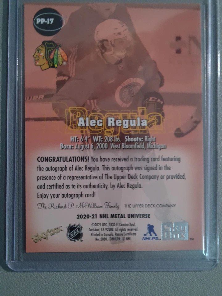 TYLER BENSON/ALEC REGULA SKYBOX AUTOS..2 CARD DEAL - Image 4 of 4