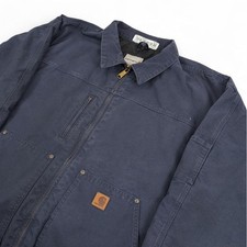 Carhartt 378-20 Tradesman Quilted Jacket Mens 3XL Blue Duck Canvas Workwear