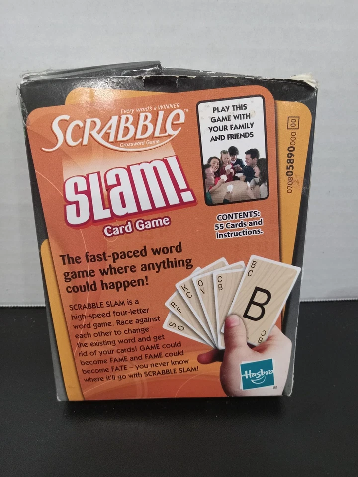 NEW Parker Brothers Scrabble Slam Card Game (55 cards + rules) Word Game: SEALED - Image 4 of 4