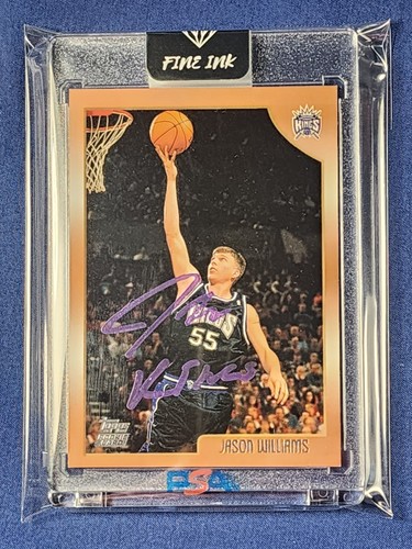 Jason Williams White Chocolate 1998-99 Topps #153 AUTO Inscribed Kings RC Rookie