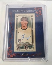 Javier Sanoja 2025 Topps Allen & Ginter Blue Framed Mini Autograph /99 RC MA-JSA