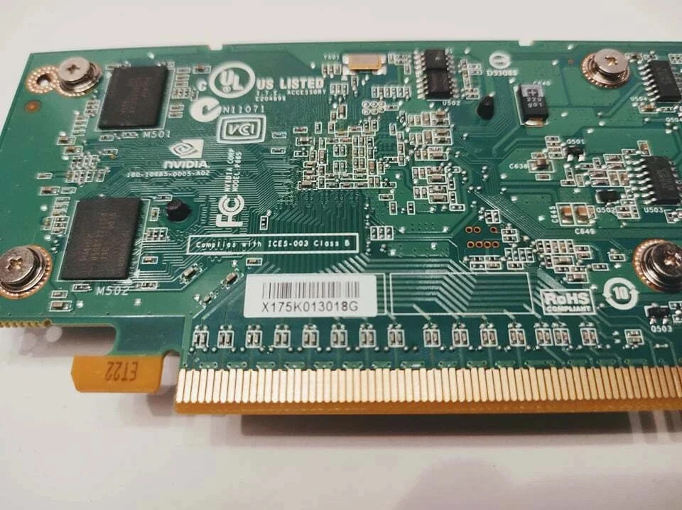 DELL NVIDIA QUADRO NVS 295 0X175K / X175K GRAPHICS VIDEO CARD GDDR3 256 MB PCIE - Image 4 of 4