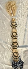 Handcrafted Raffia Braid Embellished With Pawprints
