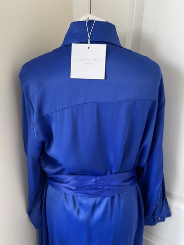 The Shirt Company Veronica Hemdblusenkleid Gr. 16 royalblau neu mit Etikett mit Gürtel - Bild 9 von 10