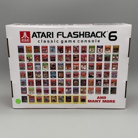 Atari Flashback 6 Video Game System Console With 100 Built In Games Plug N Play