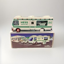 Vintage 1998 Hess Truck Recreation Van with Dune Buggy and Motorcycle NEW in Box