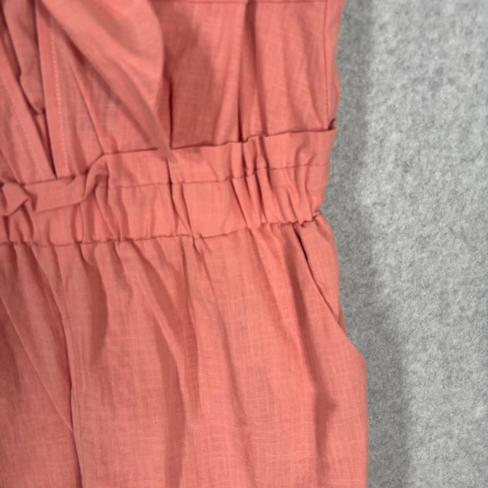 Mameluco One Clothing Pequeño Coral Pajarita Bolsillos Correas de Espagueti Resort Cruise Foto 4 de 4