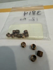 New Qty (12) 1/4-28 X .250” Bronze Locking Helicoils, 3591-4BN250, Tanged