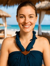 Sarong Pareo Tuch blickdicht Viskose Strandkleid Wickelrock Bikini Cover-up XXL