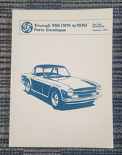 TRIUMPH TR6 1974-76 PARTS CATALOG TRC9093A Br...
