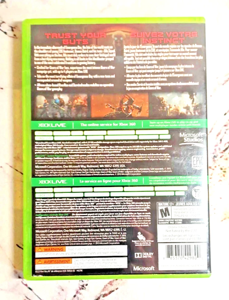 Gears of War Judgment Xbox 360 Video Game Multiplayer Shooter - Image 3 of 3