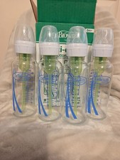 Dr Brown s Anti-Colic Glass Baby Bottles Narrow 8oz 250ml 4 Pack NEW